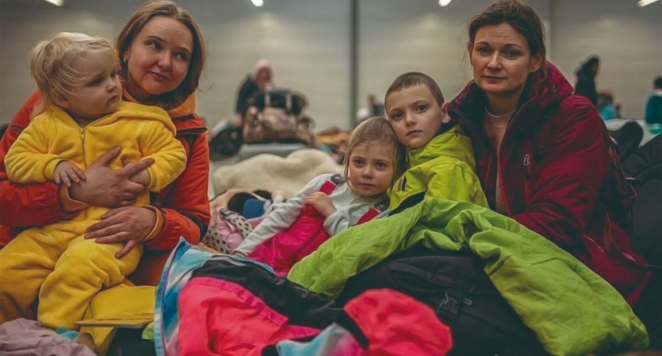 Refugiados ucranianos buscan un nuevo lugar en el que vivir.