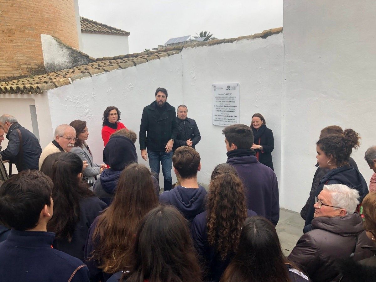 Un momento de la inauguración del nuevo espacio público.