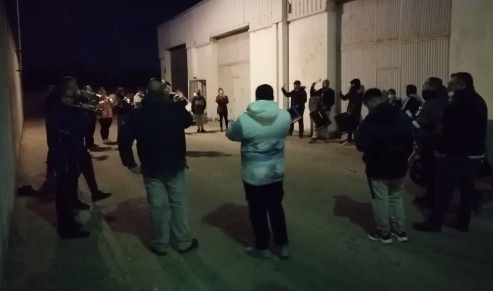 Ensayo de la banda de cornetas y tambores Alfonso X El Sabio de El Puerto.