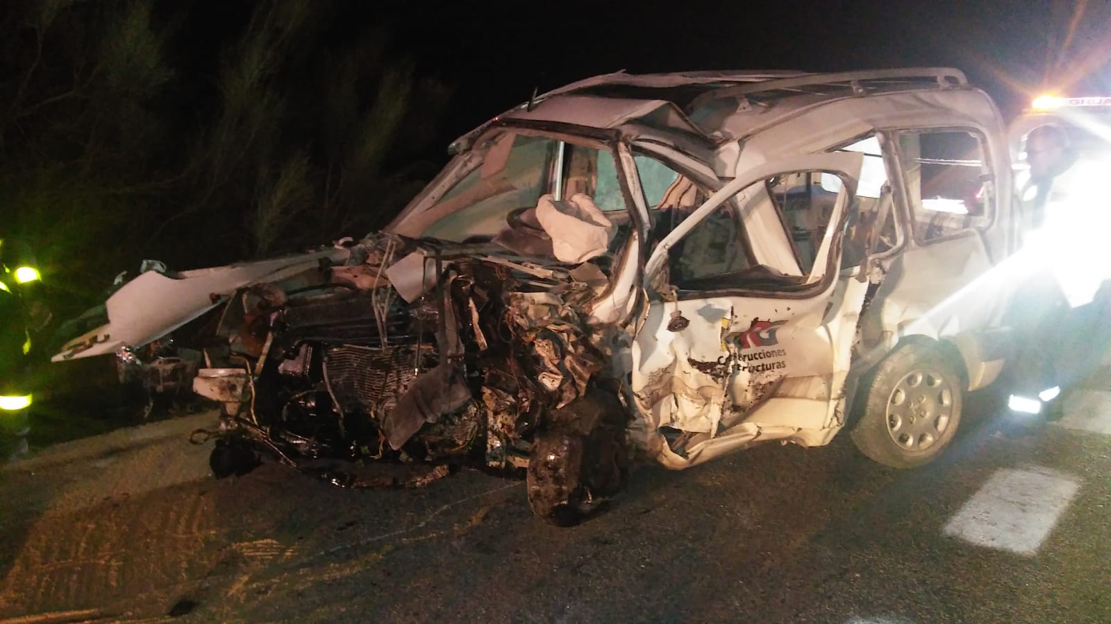 Una de las fotografías del accidente en la Sierra de Cádiz.
