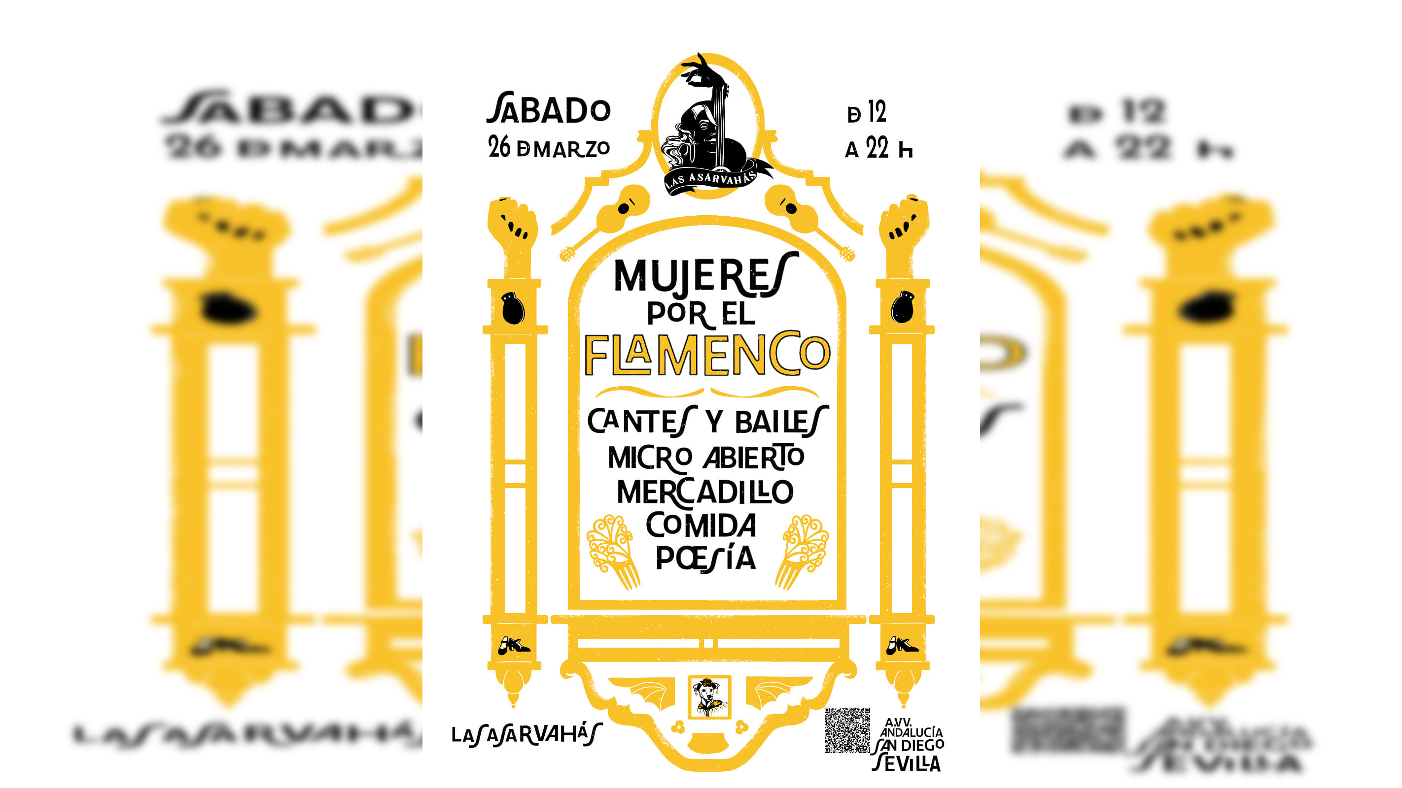 Cartel del evento 'Mujeres por el flamenco'