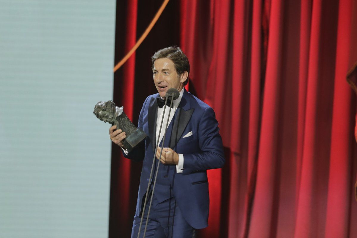 Antonio de la Torre, tras recoger el Goya. FOTO: ACADEMIA DEL CINE