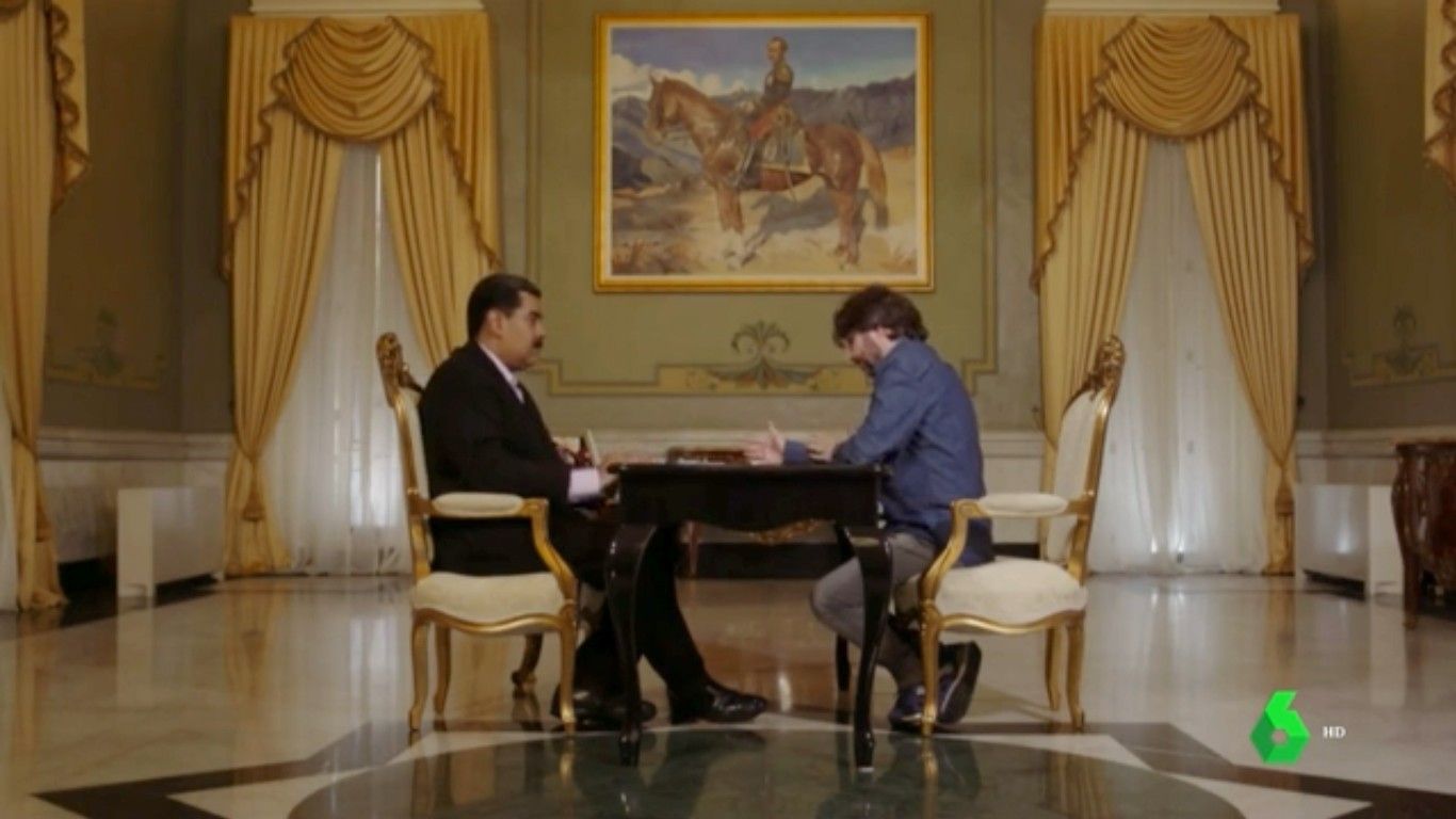 Jordi Évole con Maduro en Salvados