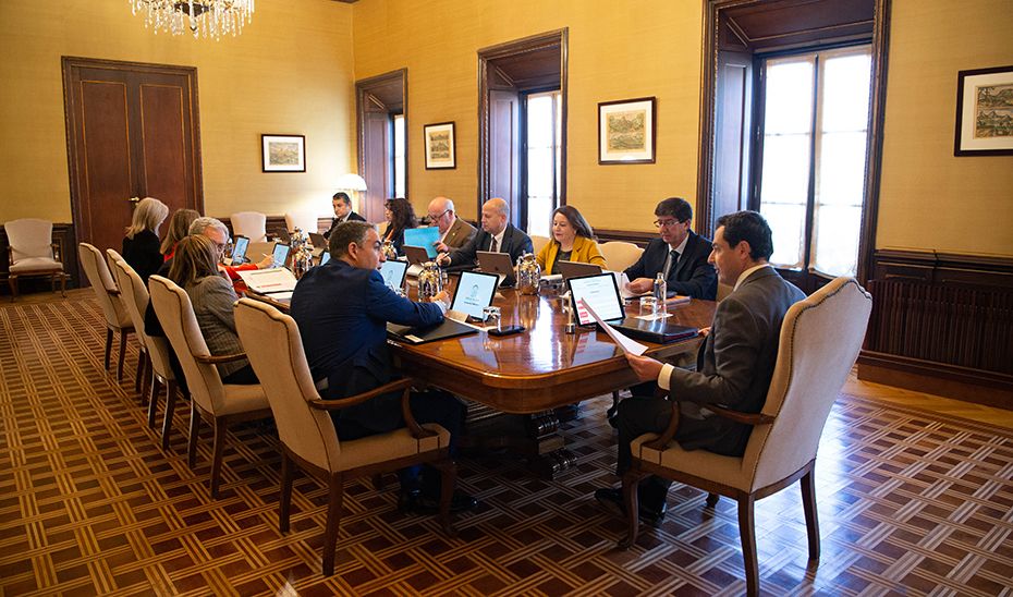 Reunión del Consejo de Gobierno de la Junta en San Telmo. FOTO: JUNTA