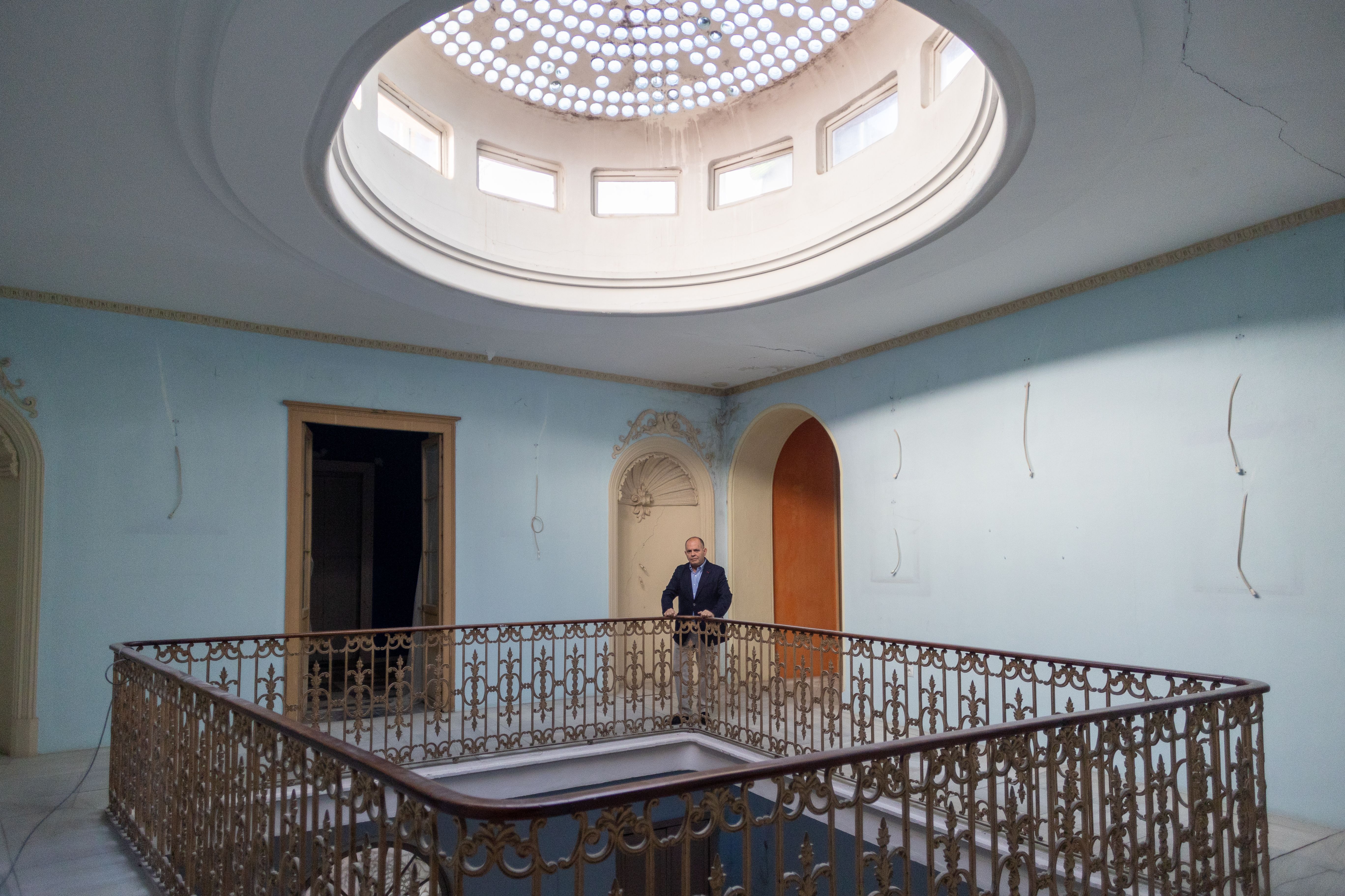 Fulgencio Meseguer, en el Palacio de la Condesa de Casares, hace unos meses.