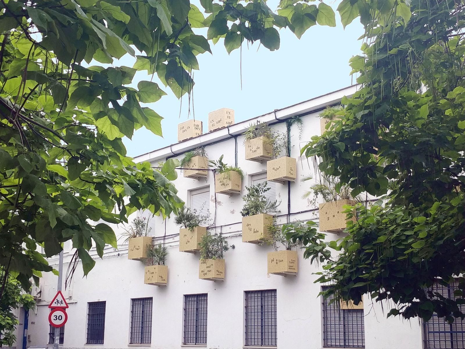Un proyecto sevillano que une personas, plantas, pájaros y máquinas de aire triunfa a nivel internacional. FOTO: (LUCES DE BARRIO) AYUNTAMIENTO DE SEVILLA. 