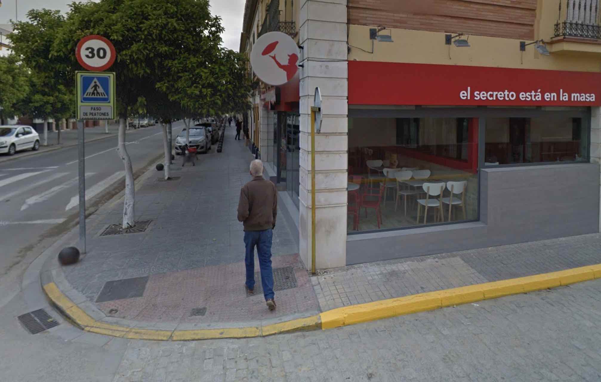 Telepizza, en Coria del Río, en una imagen de Google Maps.