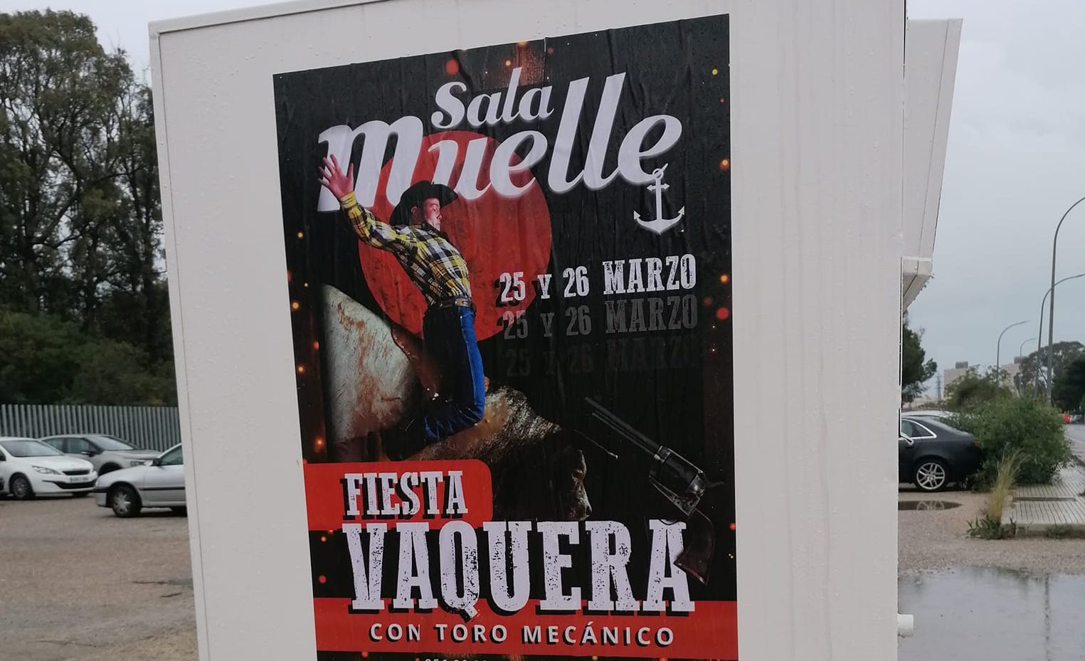 Fiesta anunciada por la Sala Muelle, un supuesto negocio de prostitución, en San Fernando.