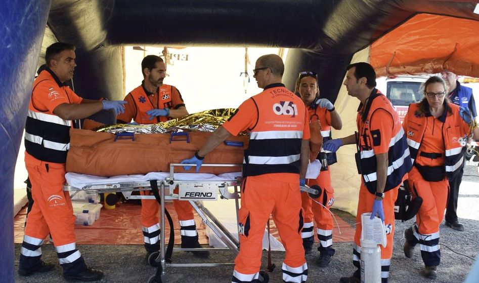 Efectivos del 061 en una imagen de archivo. 