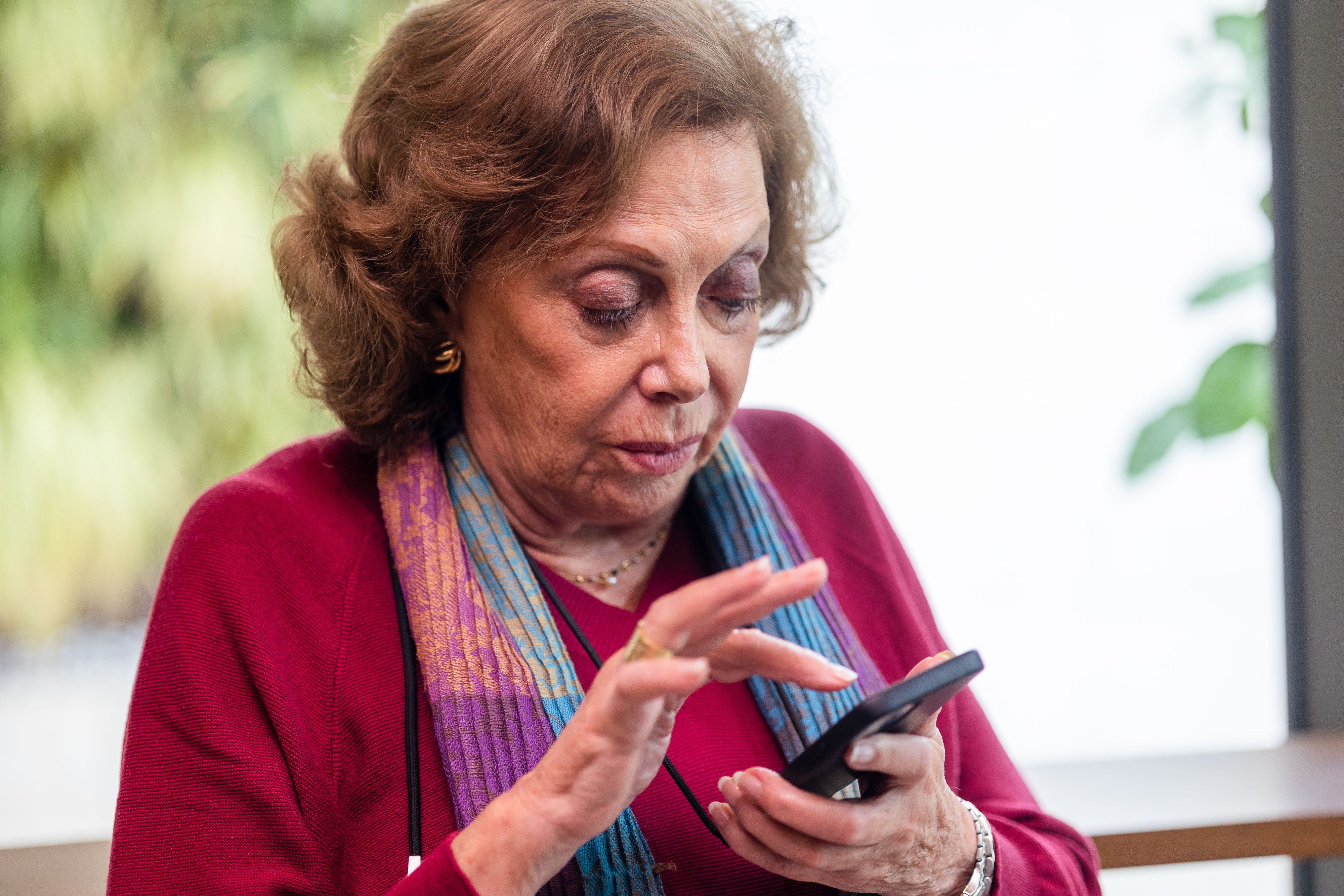Amparo Rubiales, pese a sus 76 años, no se calla una en Twitter.   FOTO: JUAN CARLOS TORO