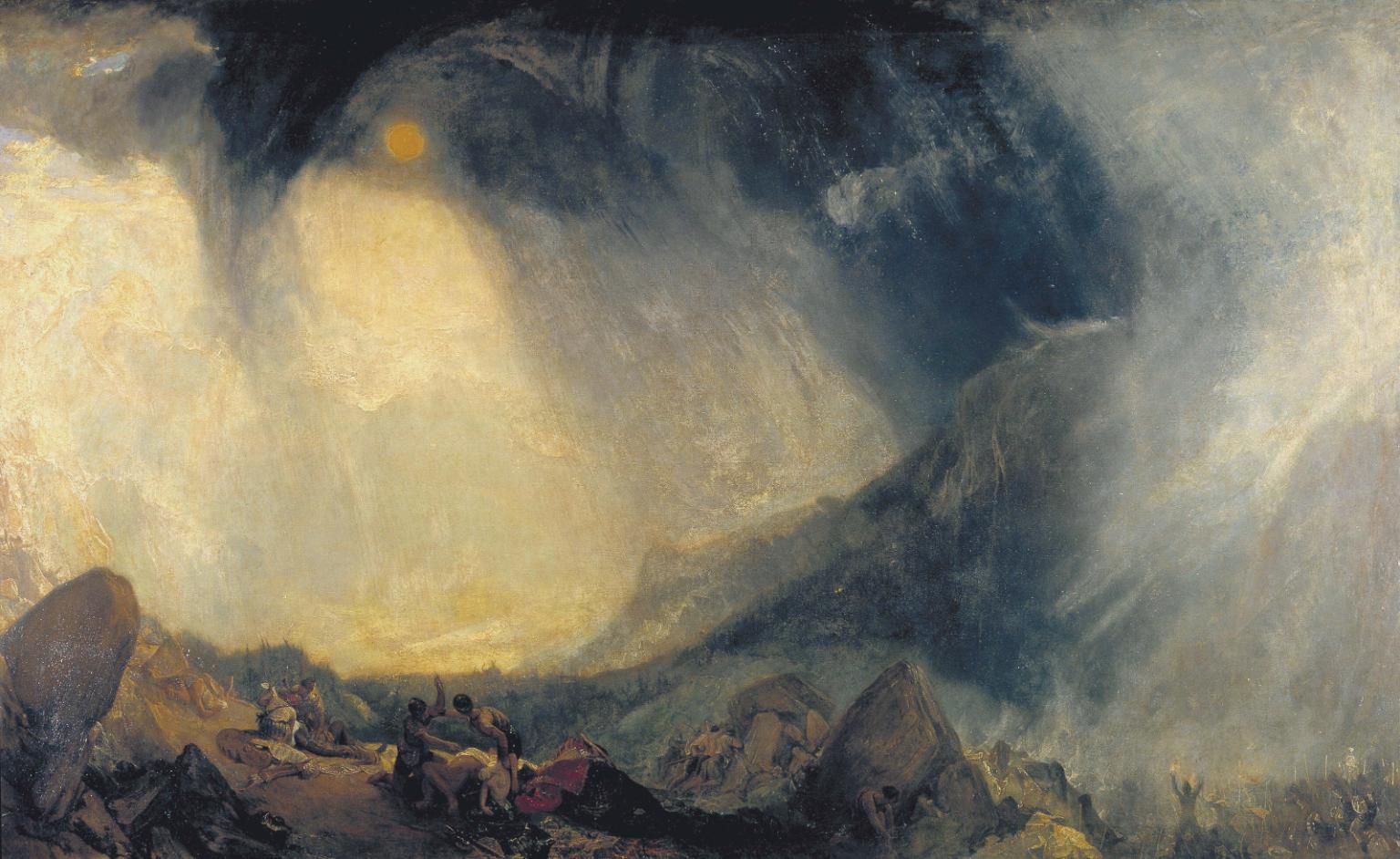 Snow Storm: Hannibal and his Army Crossing the Alps. Turner