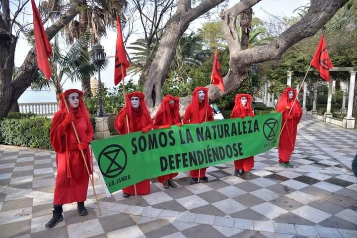 Una de las imágenes de la manifestación. FOTO: Cádiz por el Clima