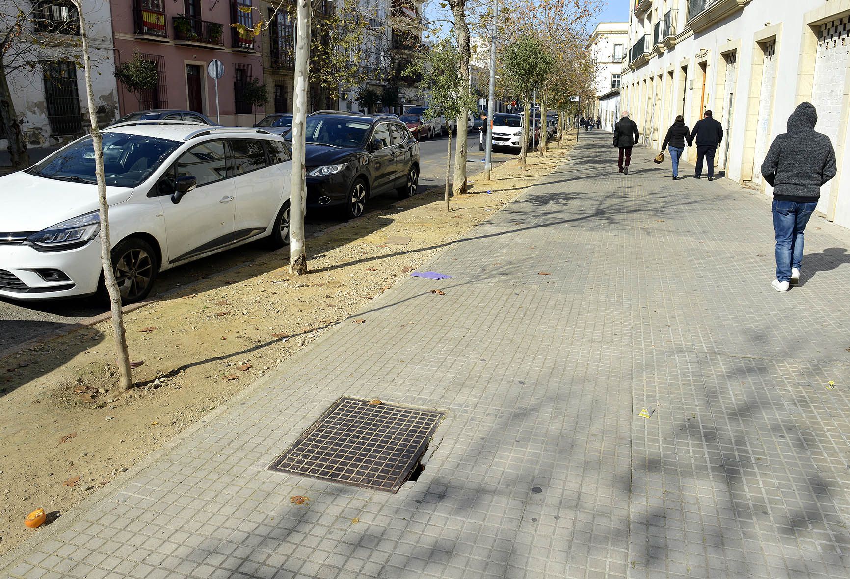 Un tramo de la calle Porvenir. 