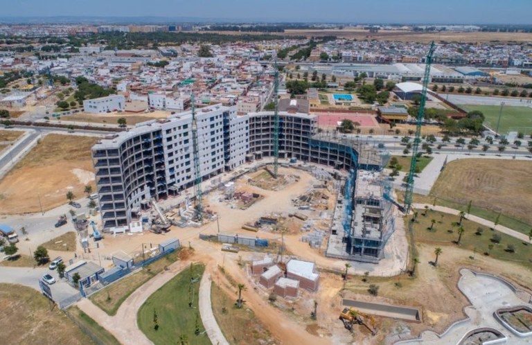 Viviendas en zonas de expansión de Sevilla.