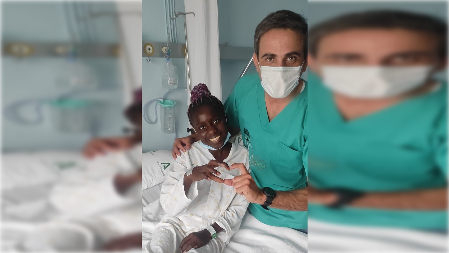 Aida llega a Cádiz para tratar su cardiopatía.  Luvi, la joven de 14 años que ha viajado de Guinea Bissau hasta Cádiz para tratar su cardiopatía