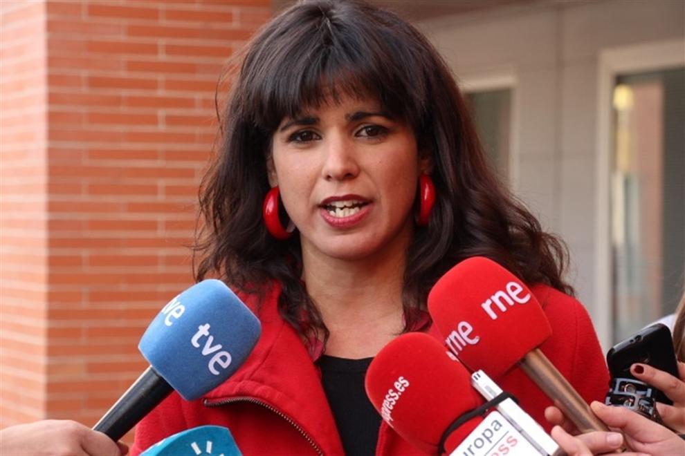 La líder de Adelante Andalucía, Teresa Rodríguez. 