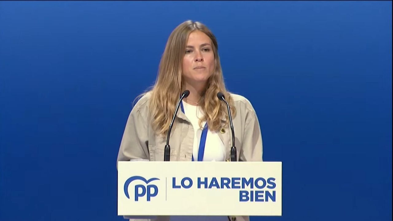 Bea Fanjul durante su discurso.