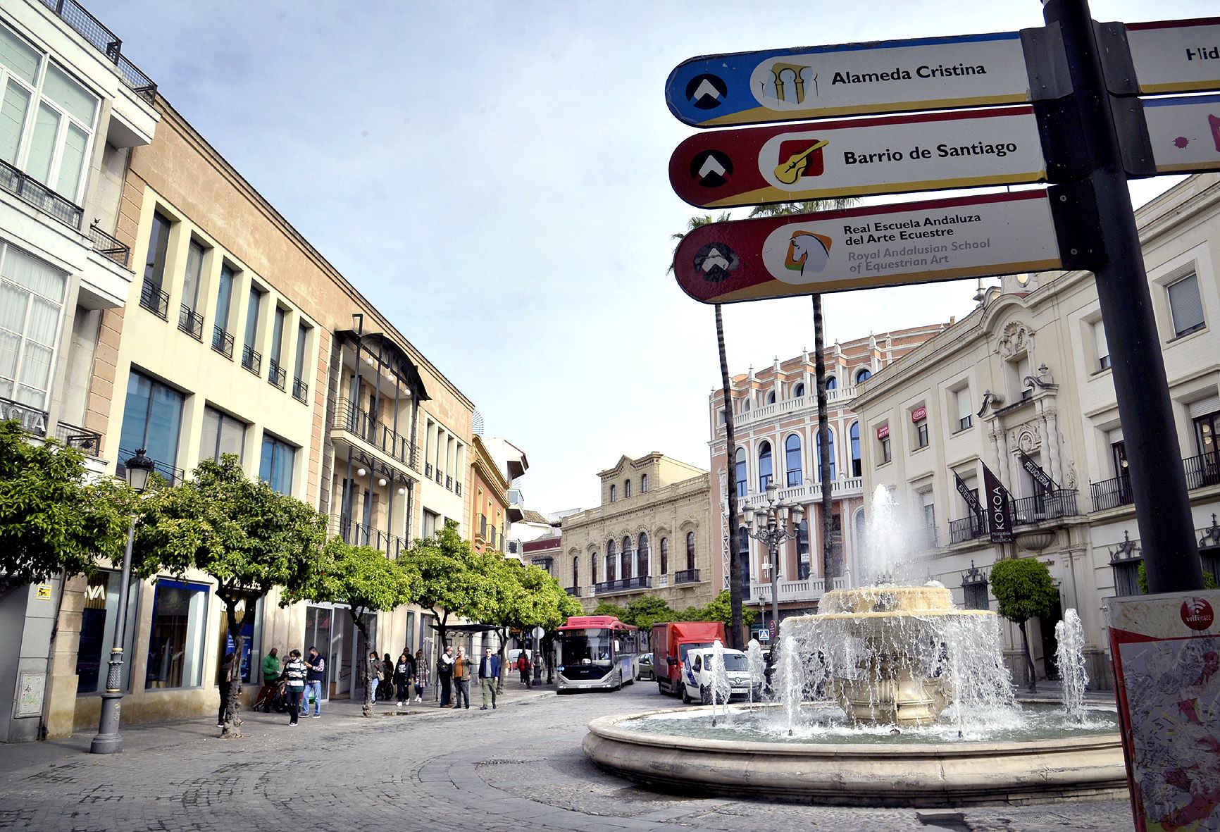 Cambios en el tráfico del centro de Jerez por el dispositivo de Semana Santa.