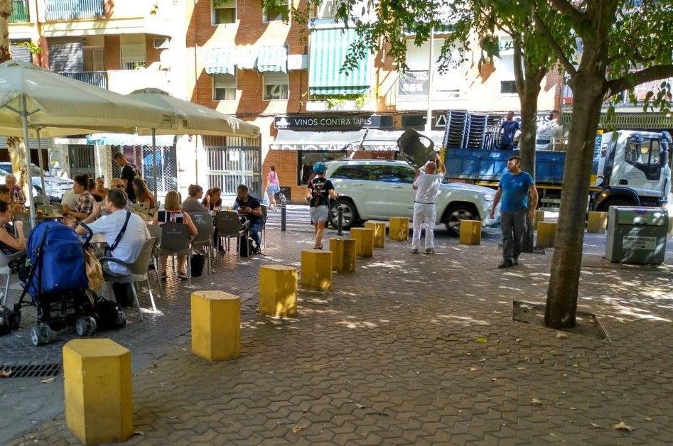 Veladores en Sevilla, en una imagen del Ayuntamiento.