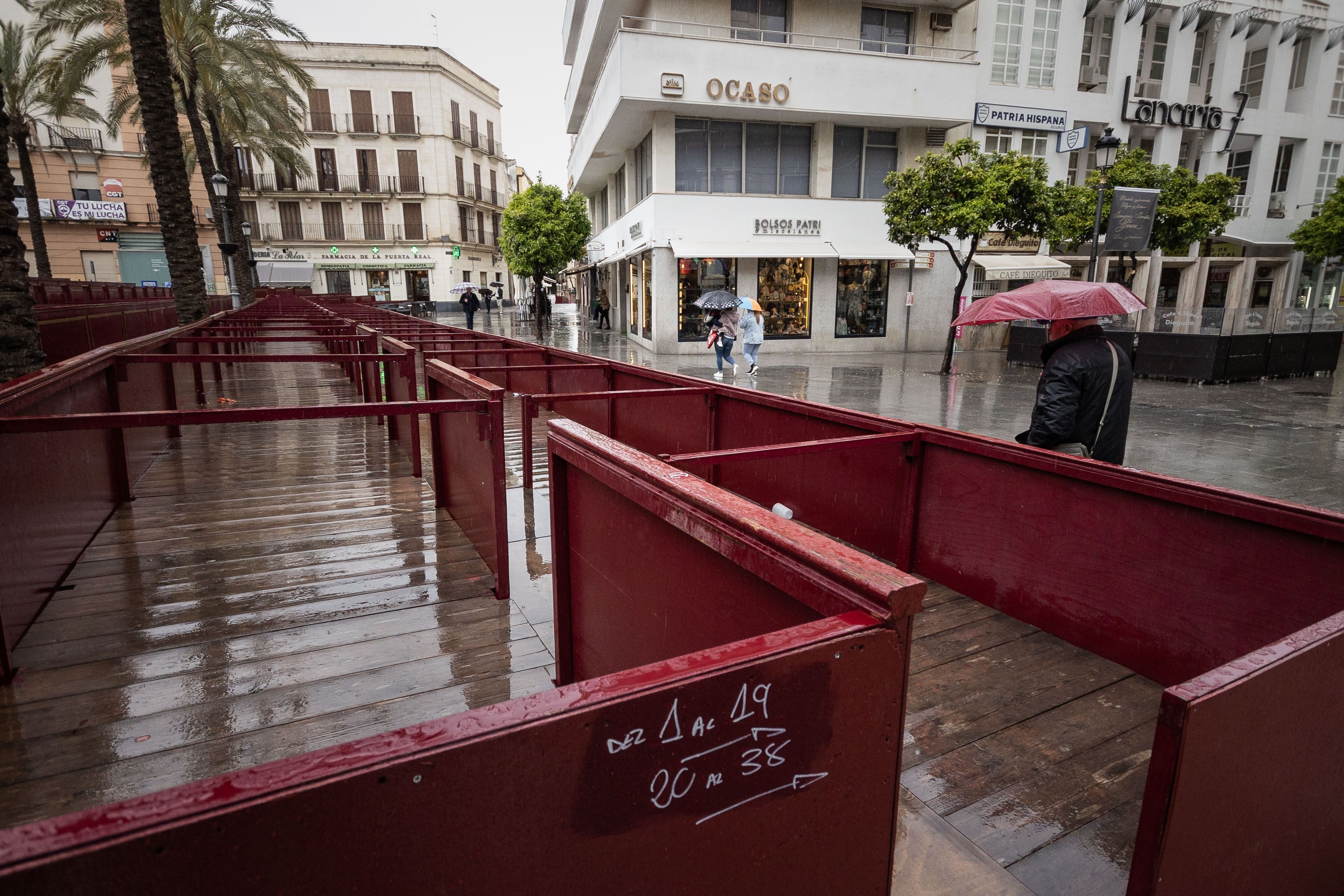 En el Arenal será donde haya más filas de sillas. En la imagen de archivo, los palcos en la plaza.
