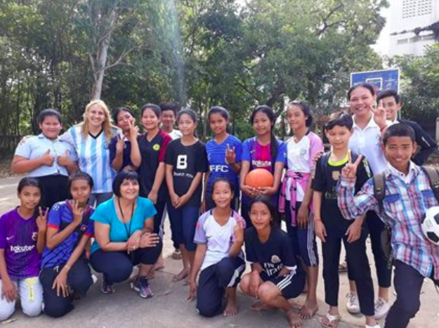 La argentina Sonia Palma en Camboya. 