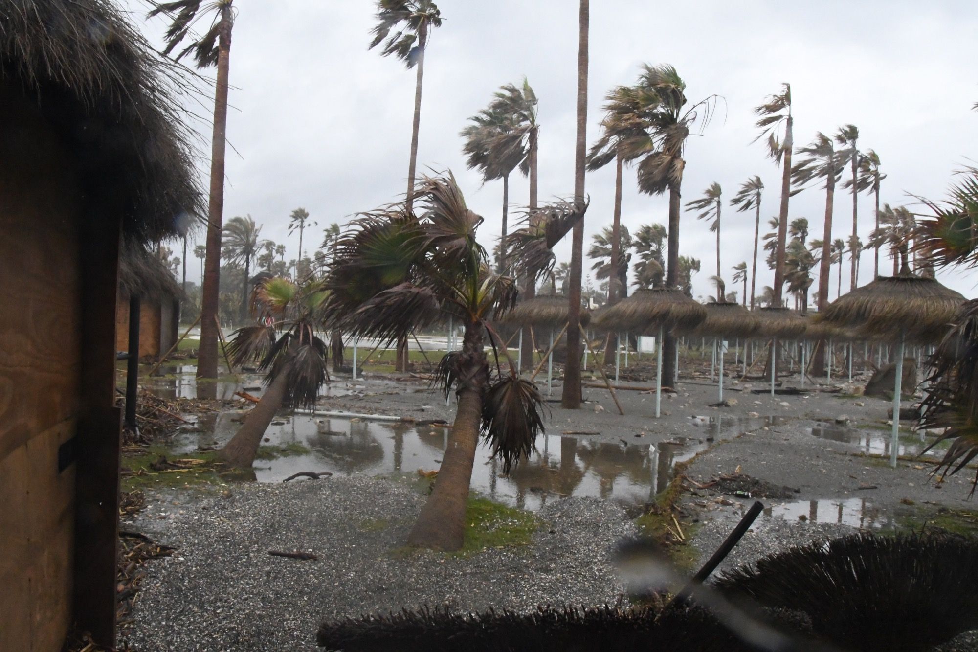 EImagen de archivo del litoral de San Roque, arrasado por el temporal del pasado mes de abril.