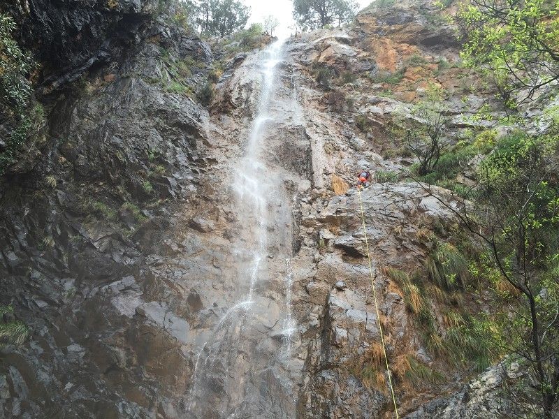 Salto de la Rejía, en Tolox, Málaga.