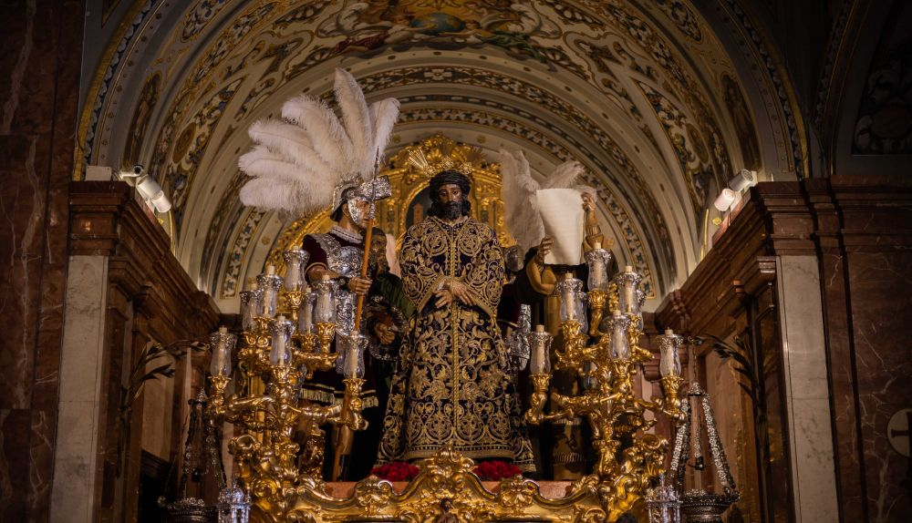 El misterio de la Sentencia, de la Hermandad de la Macarena.