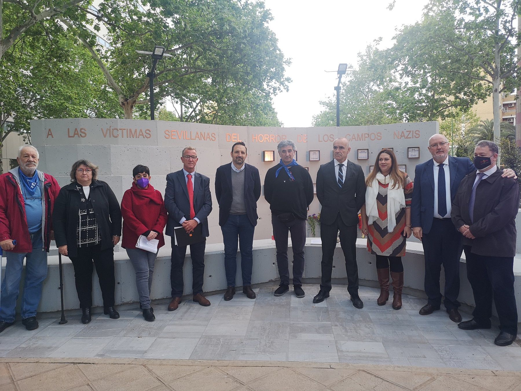 Sevilla inaugura un monumento en memoria de las víctimas del nazismo.