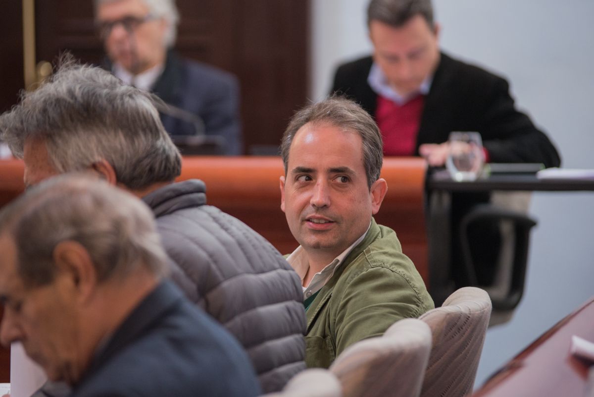 Antonio Saldaña en el pleno municipal del pasado año 2019. FOTO: MANU GARCÍA.