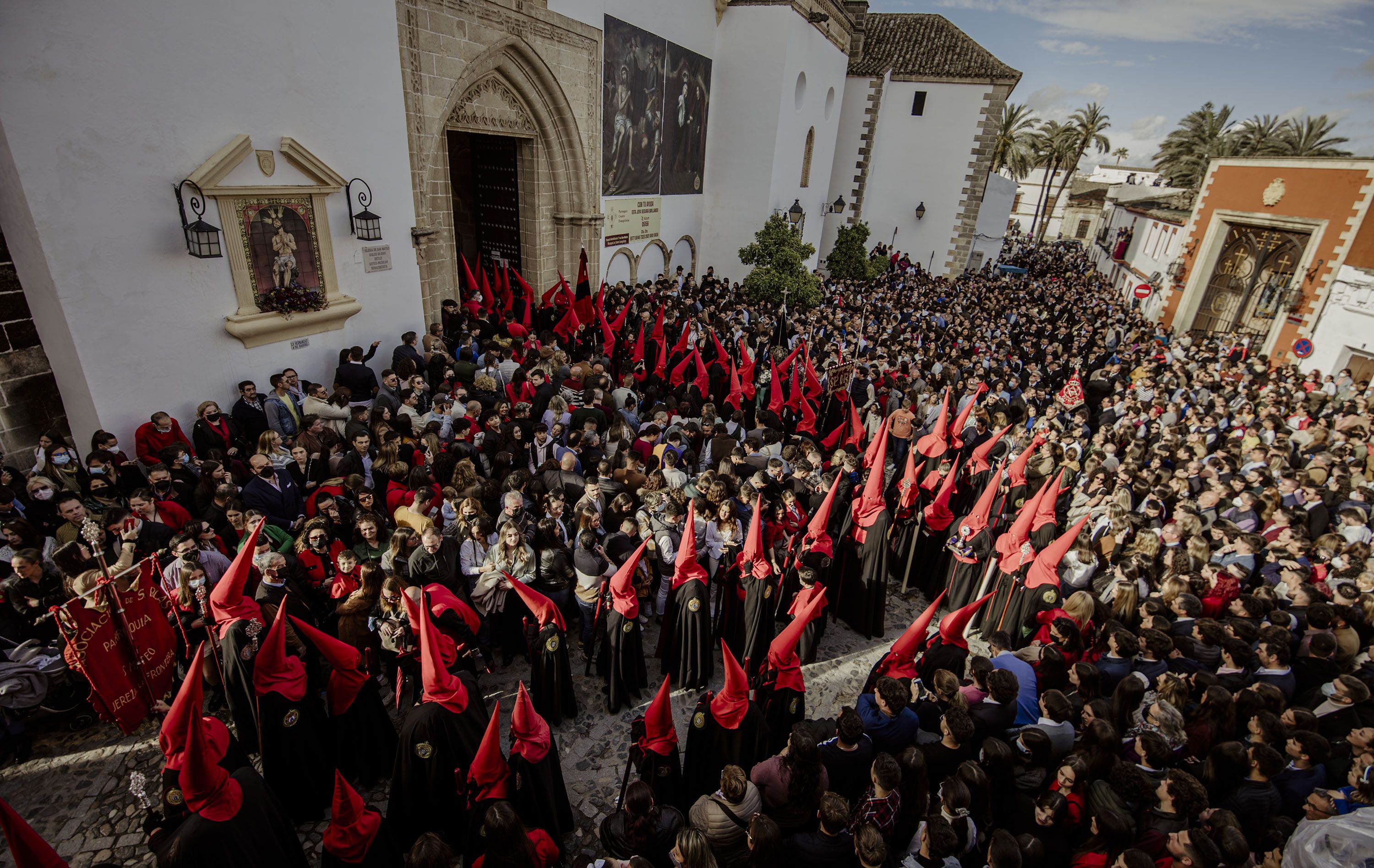 Los Judíos vuelve a ser la que más nazarenos puso en las calles de Jerez.