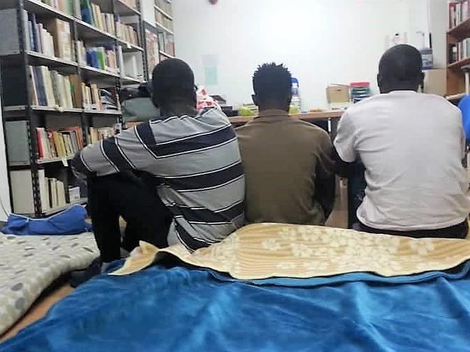 Tres chicos africanos en una imagen de archivo,  nuestros nuevos andaluces de Mali.