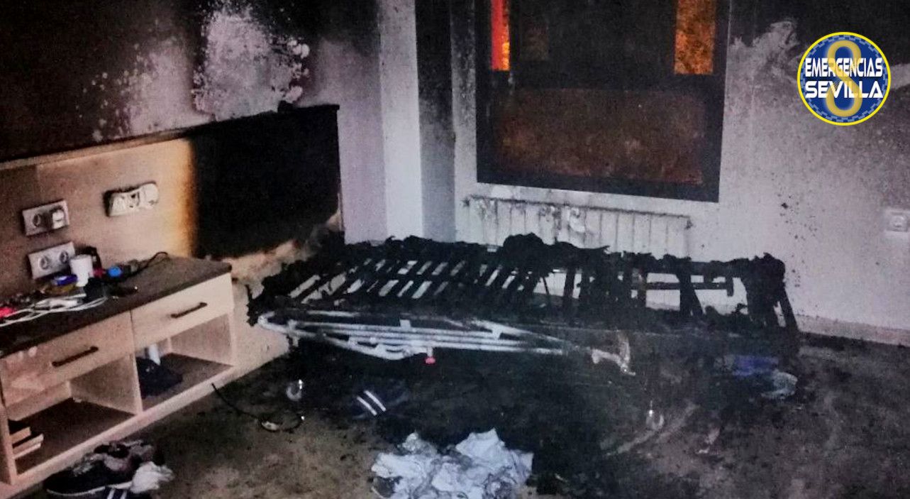 Incendio en una residencia para personas con discapacidad en Sevilla.