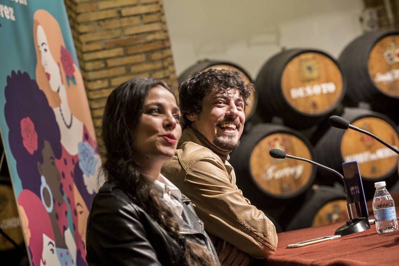 Vanesa Coloma y Jesús Carmona, en rueda de prensa. FOTO: FESTIVAL DE JEREZ