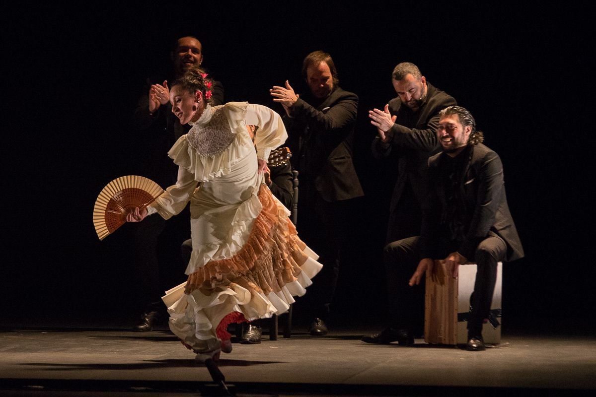 La guajira de Jareño, lo mejor de anoche en 'Recital flamenco', espectáculo en el XXIII Festival de Jerez. FOTO: MANU GARCÍA