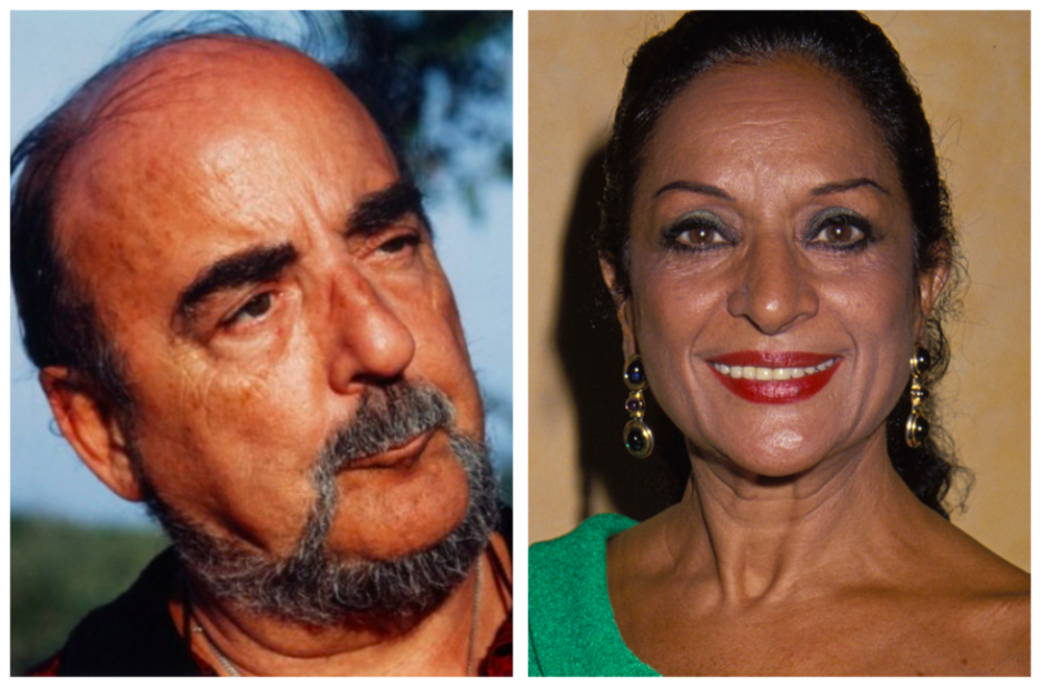 El escritor chiclanero Fernando Quiñones y Lola Flores, la artista jerezana más universal. 