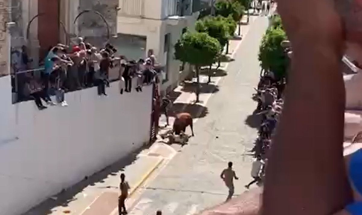 Un hombre herido en el Toro del Aleluya de Arcos.