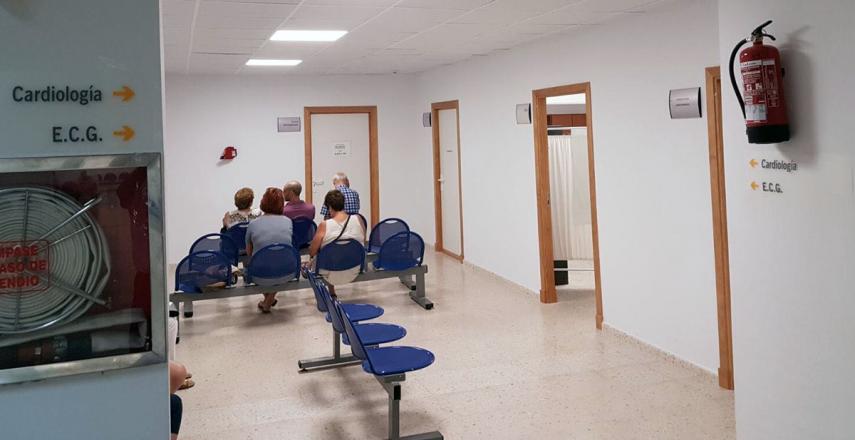Interior del Hospital de Puerto Real, donde se diagnosticó tarde el cáncer de mama. 