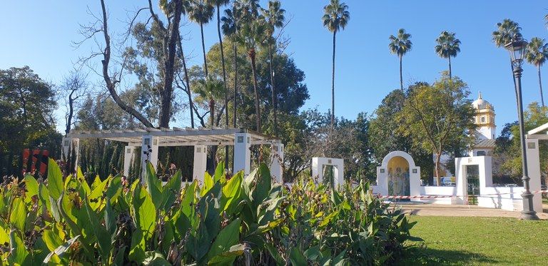 El parque María Luisa permanecerá cerrado en Sevilla por el fuerte viento. El parque María Luisa permanecerá cerrado en Sevilla por el fuerte viento.