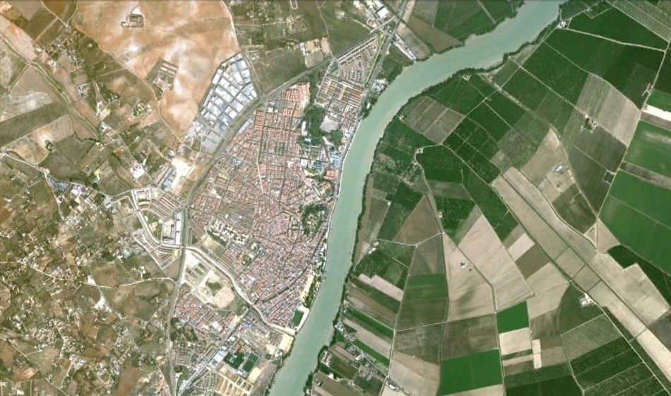 El Guadalquivir en una vista aérea de una imagen de archivo. 