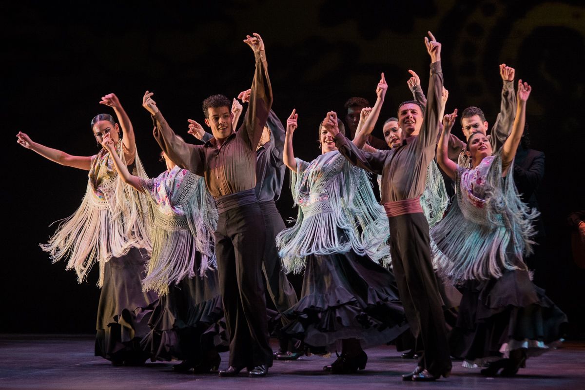 Un espectáculo del Ballet Flamenco de Andalucía, en una imagen de una edición anterior del Festival de Jerez.