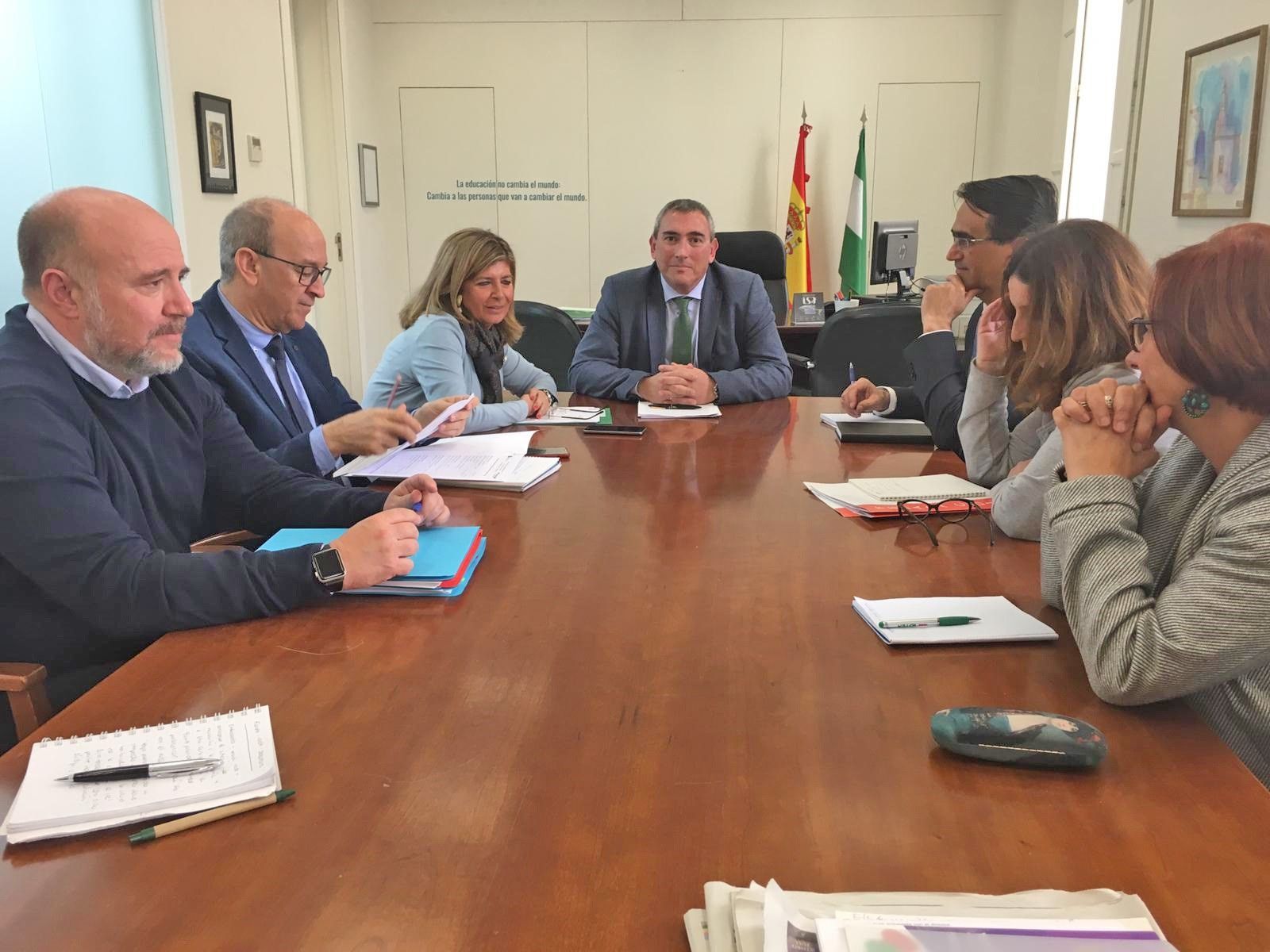 Un momento de la reunión.