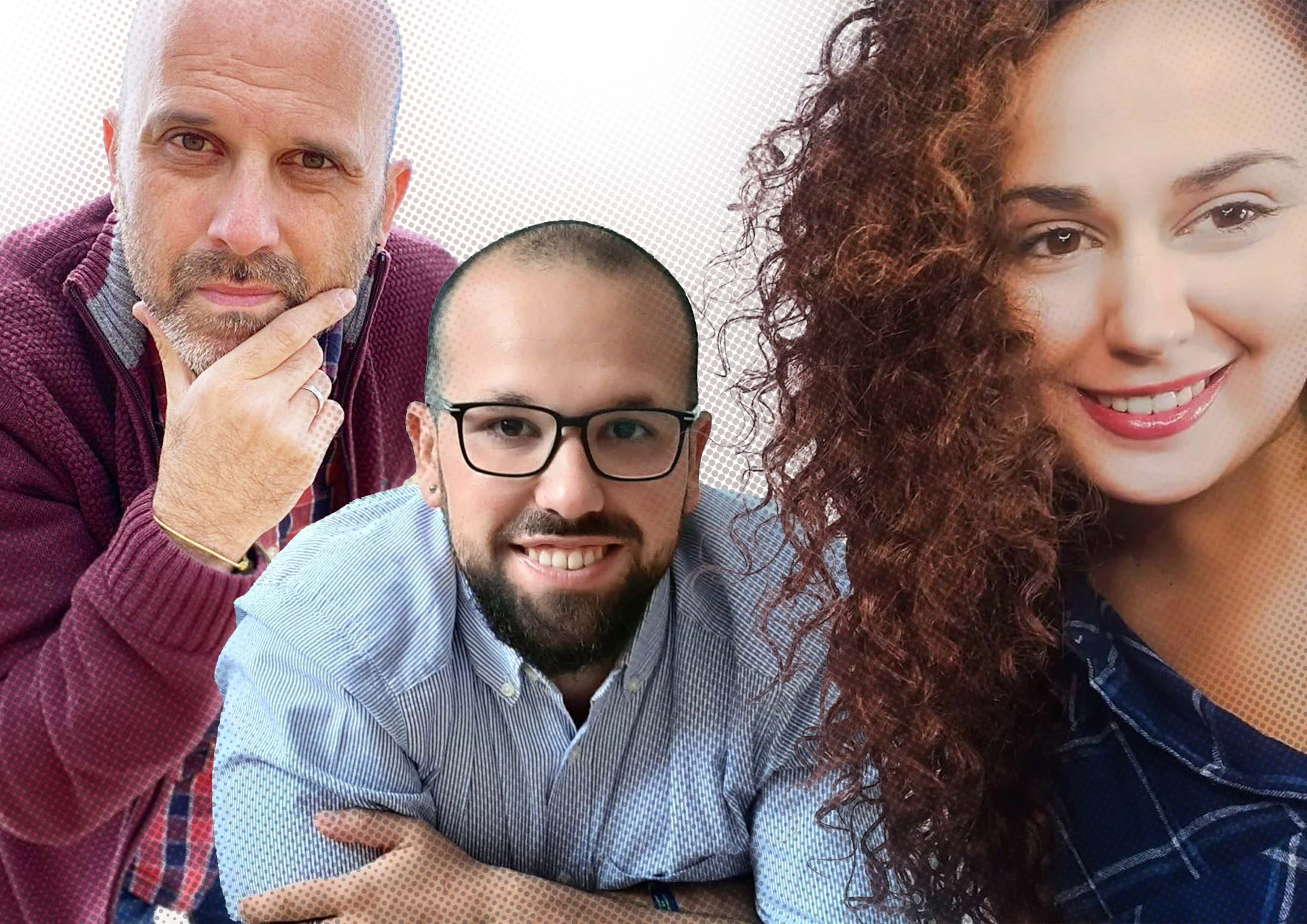 Voces literarias desde la Sierra de Cádiz. De izda. a derecha: Miguel Ángel Rincón Peña, José Ángel Ruiz Mateos y Raquel Zarzuela.