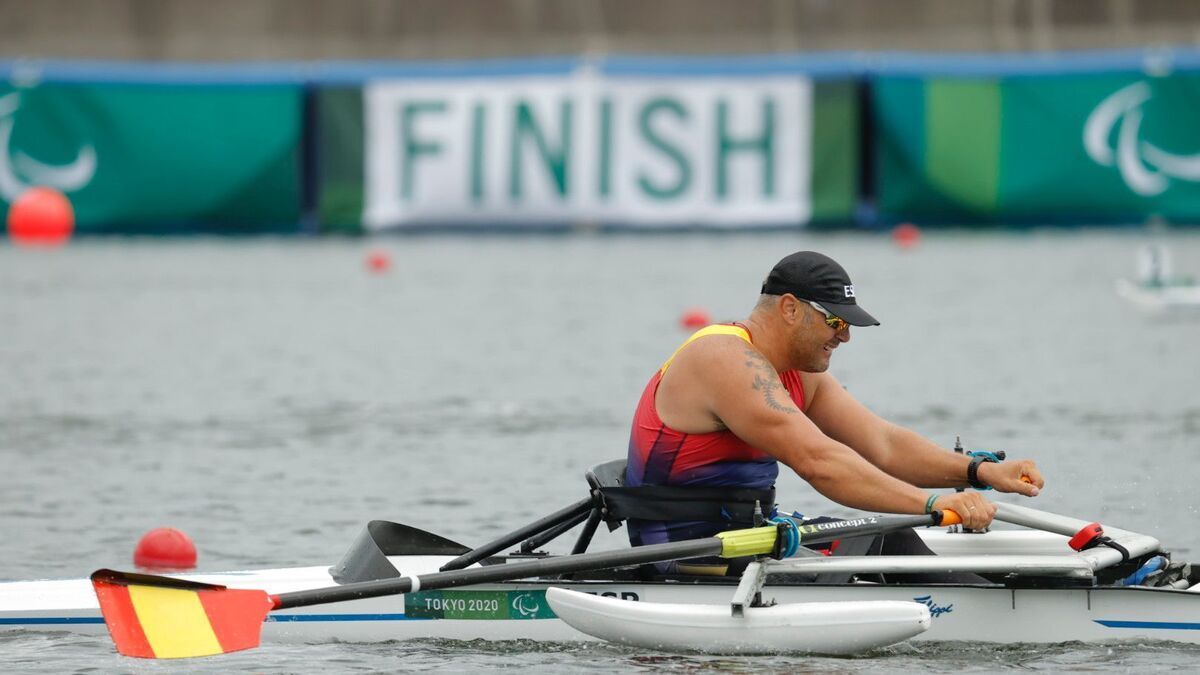 Javier Reja en la final de los Juegos Paralímpicos de Rio.