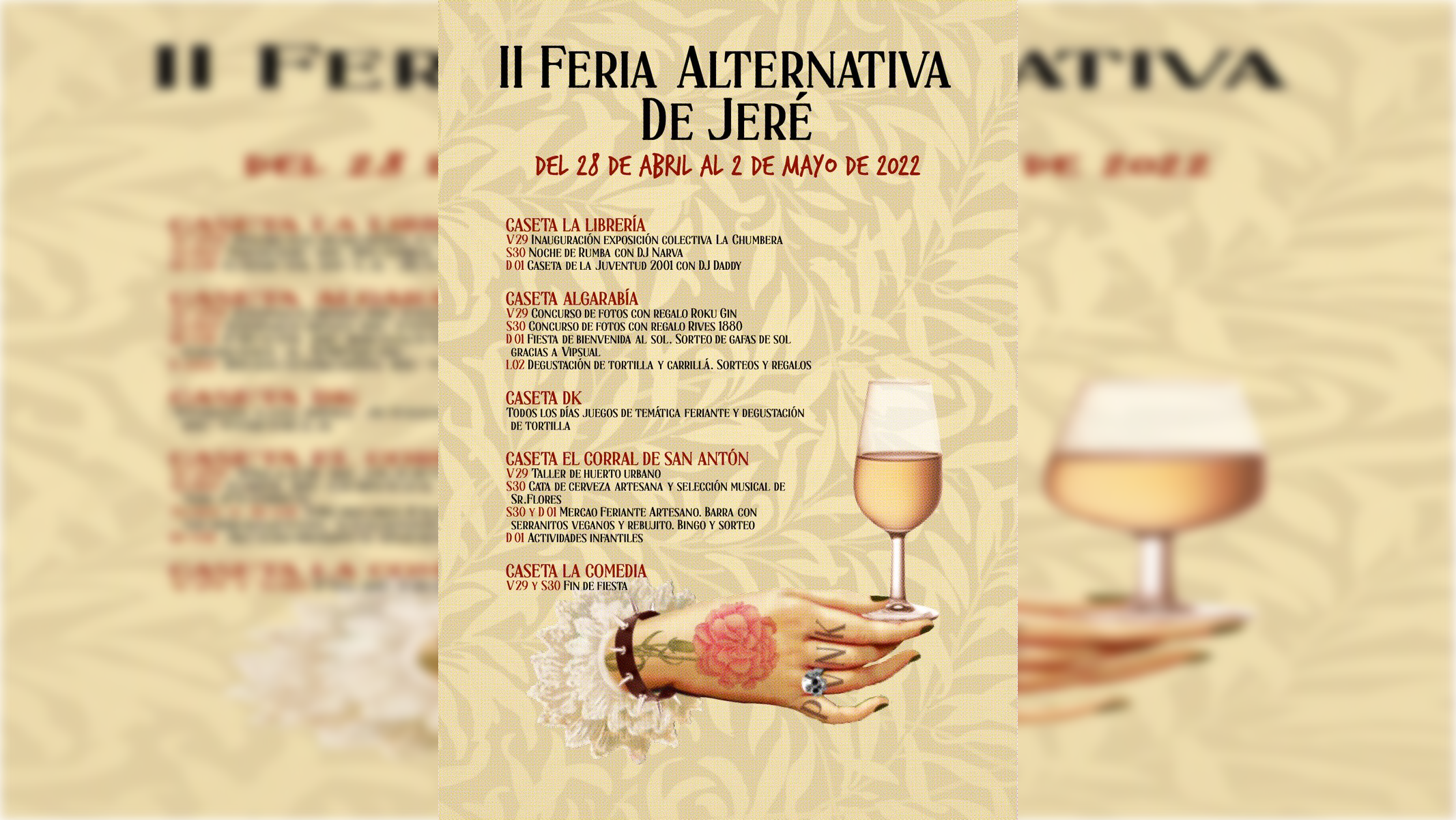 Cartel de la segunda edición de la Feria alternativa de Jerez.