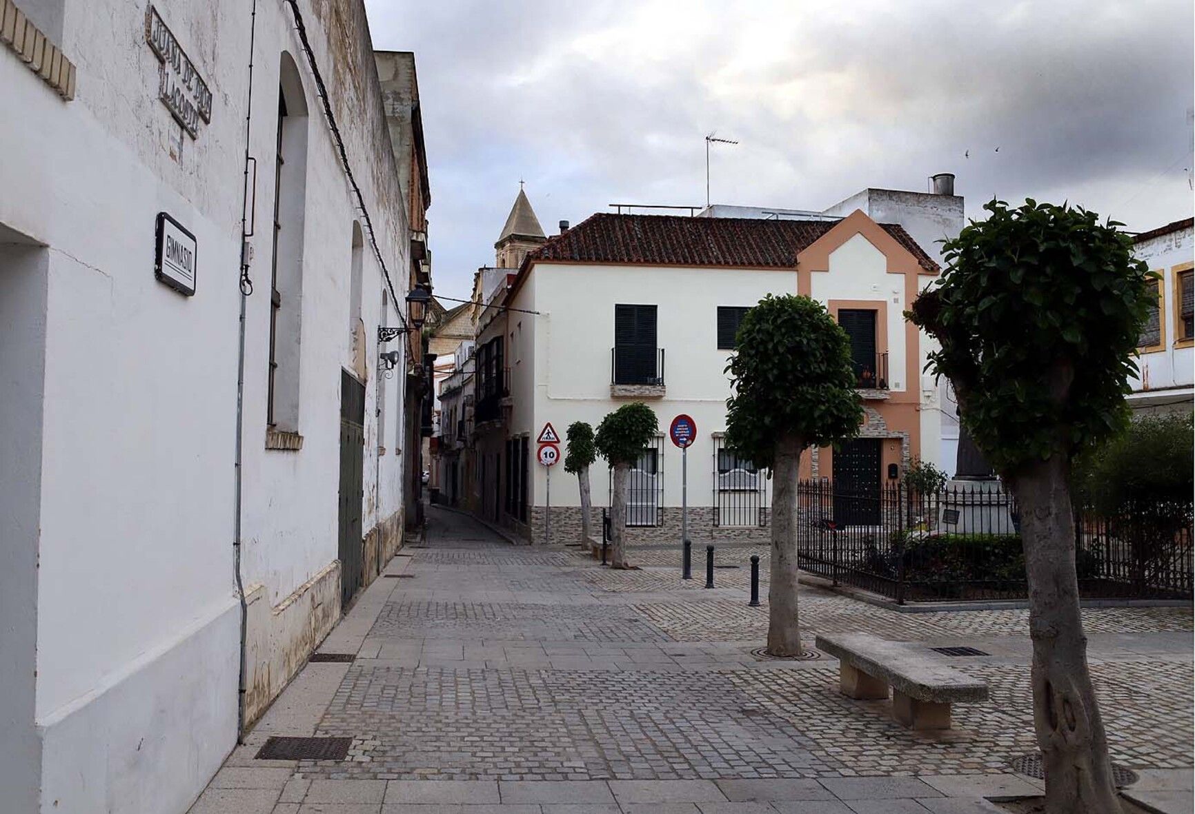 Comienzan las obras en Juana de Dios Lacoste: así queda el tráfico en el centro de Jerez.