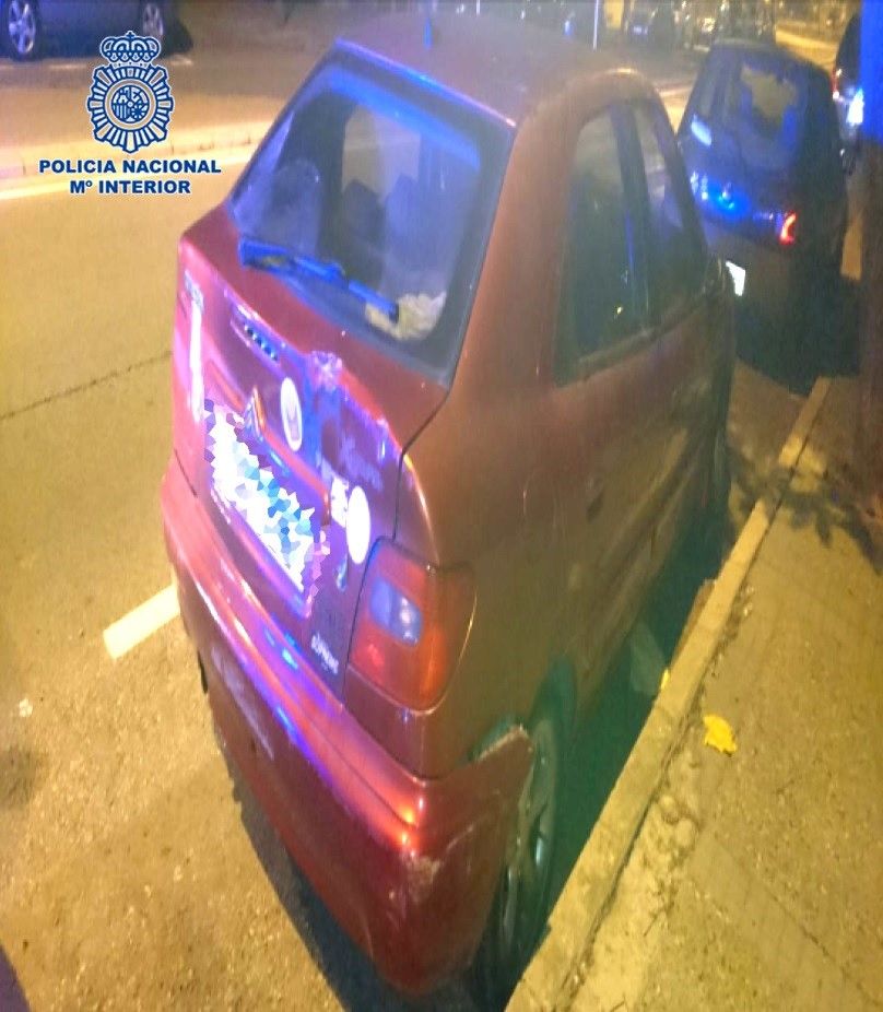 Vehículo empleado para el alunizaje.