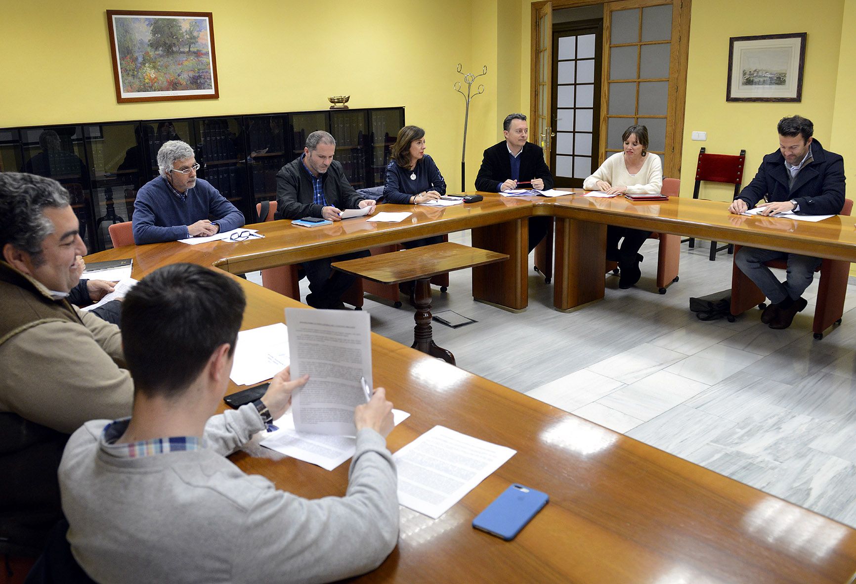 Un momento de la comisión de Transparencia.