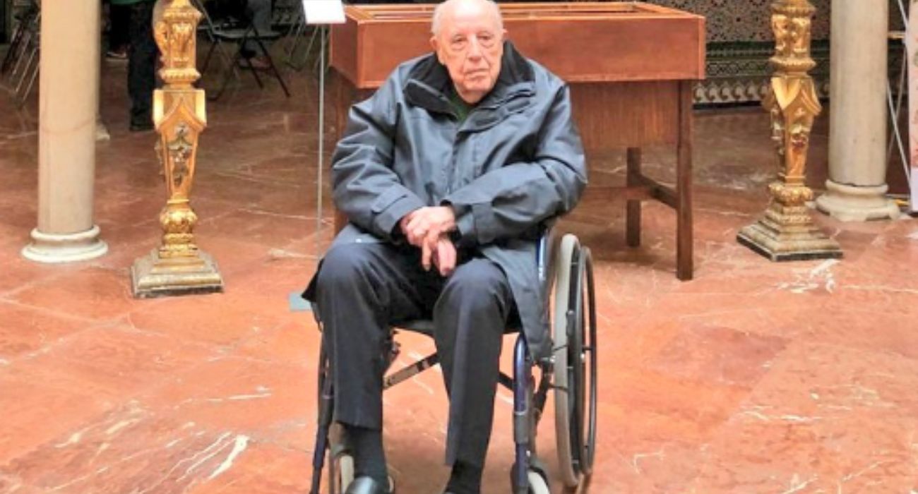 Pedro Muñoz, en una imagen compartida por la Hermandad de la Macarena.