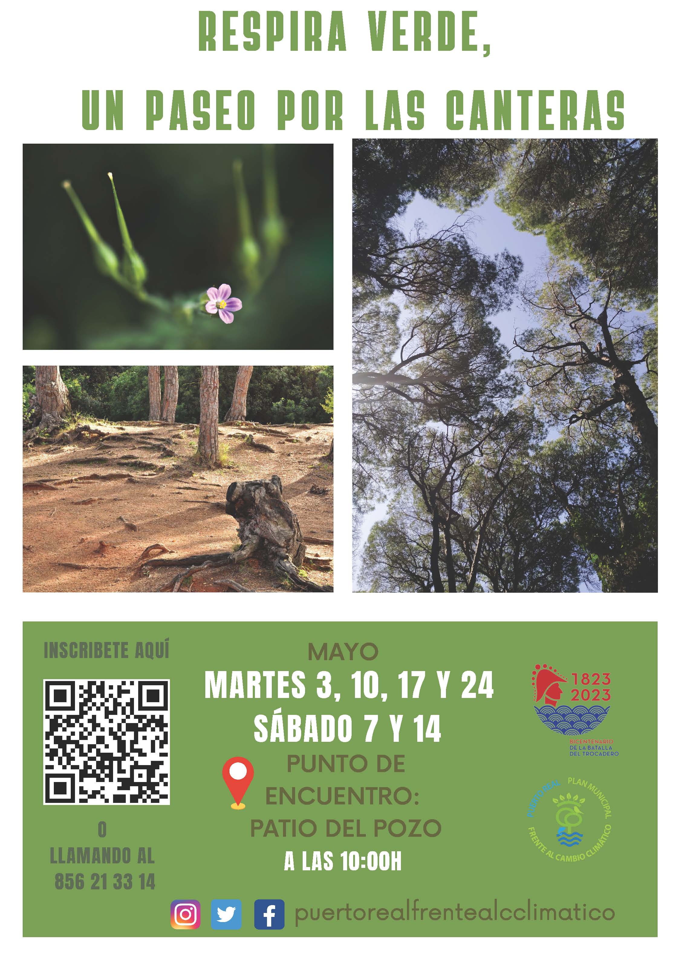 Cartel de la actividad 'Respira Verde'